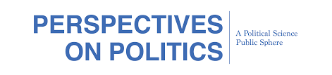 Book cover titled 'Perspectives on Politics: A Political Science Public Sphere' with blue text on a white background.