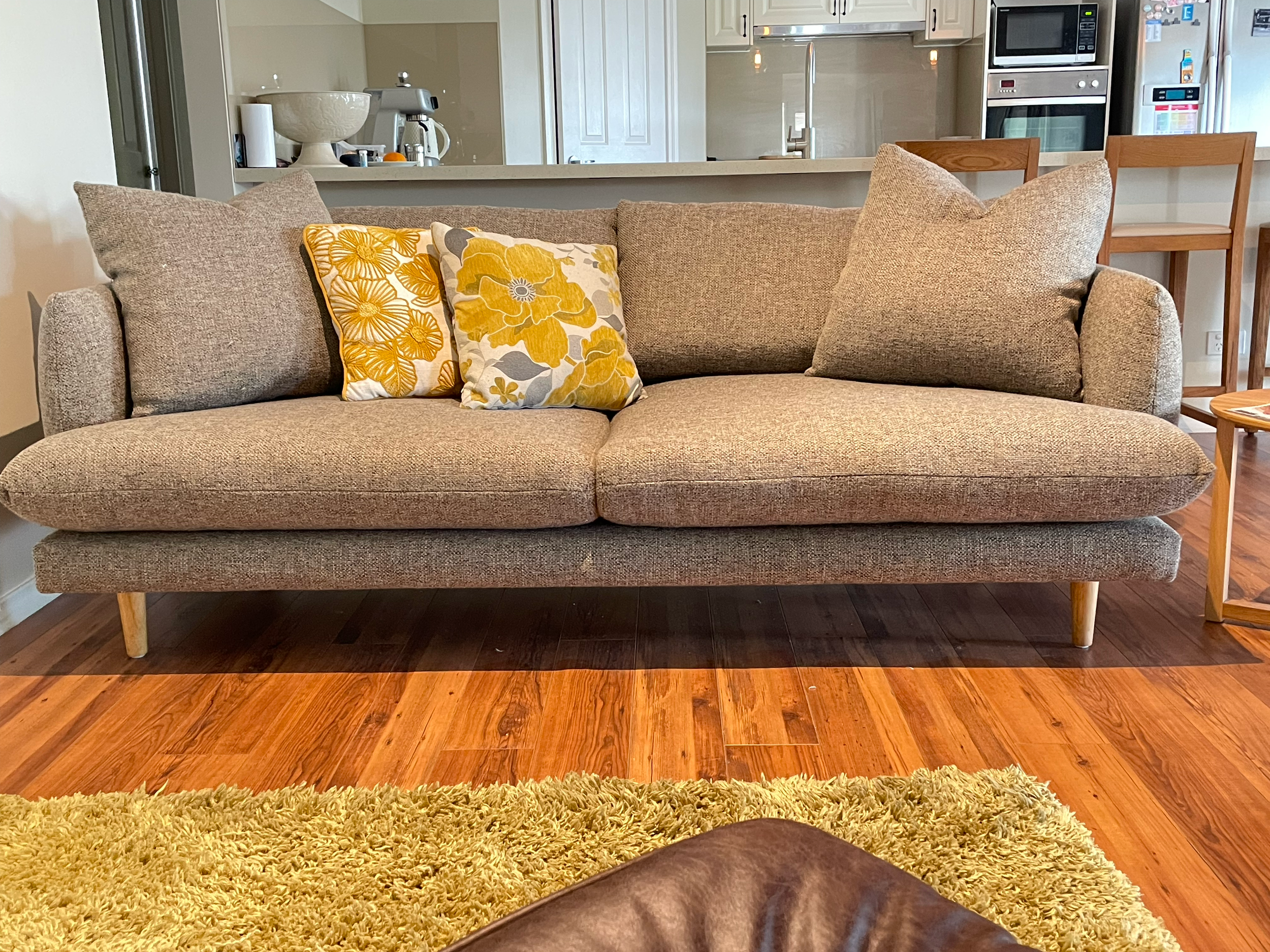 A custom made sofa by John of JB's upholstery specialist