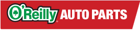 O'Reilly Auto Parts logo with red background and green text
