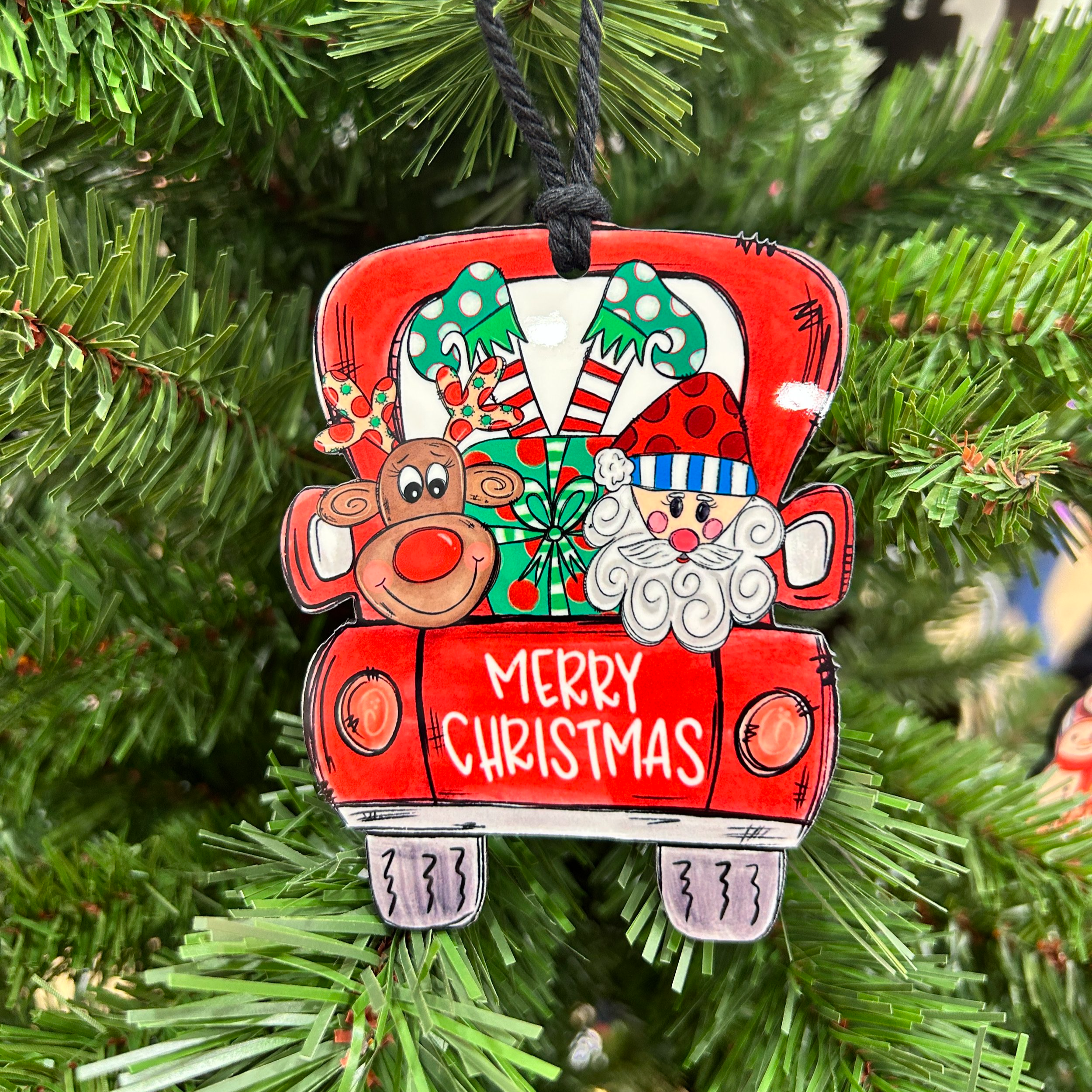 Red Truck Christmas Ornament