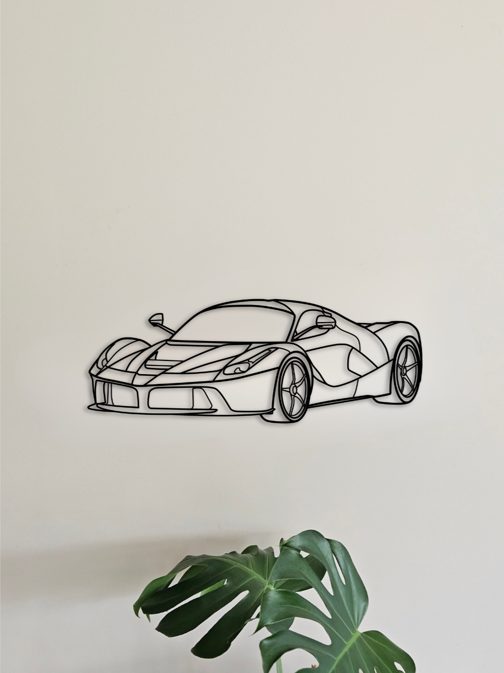 Ferrari LaFerrari silhouette wall art