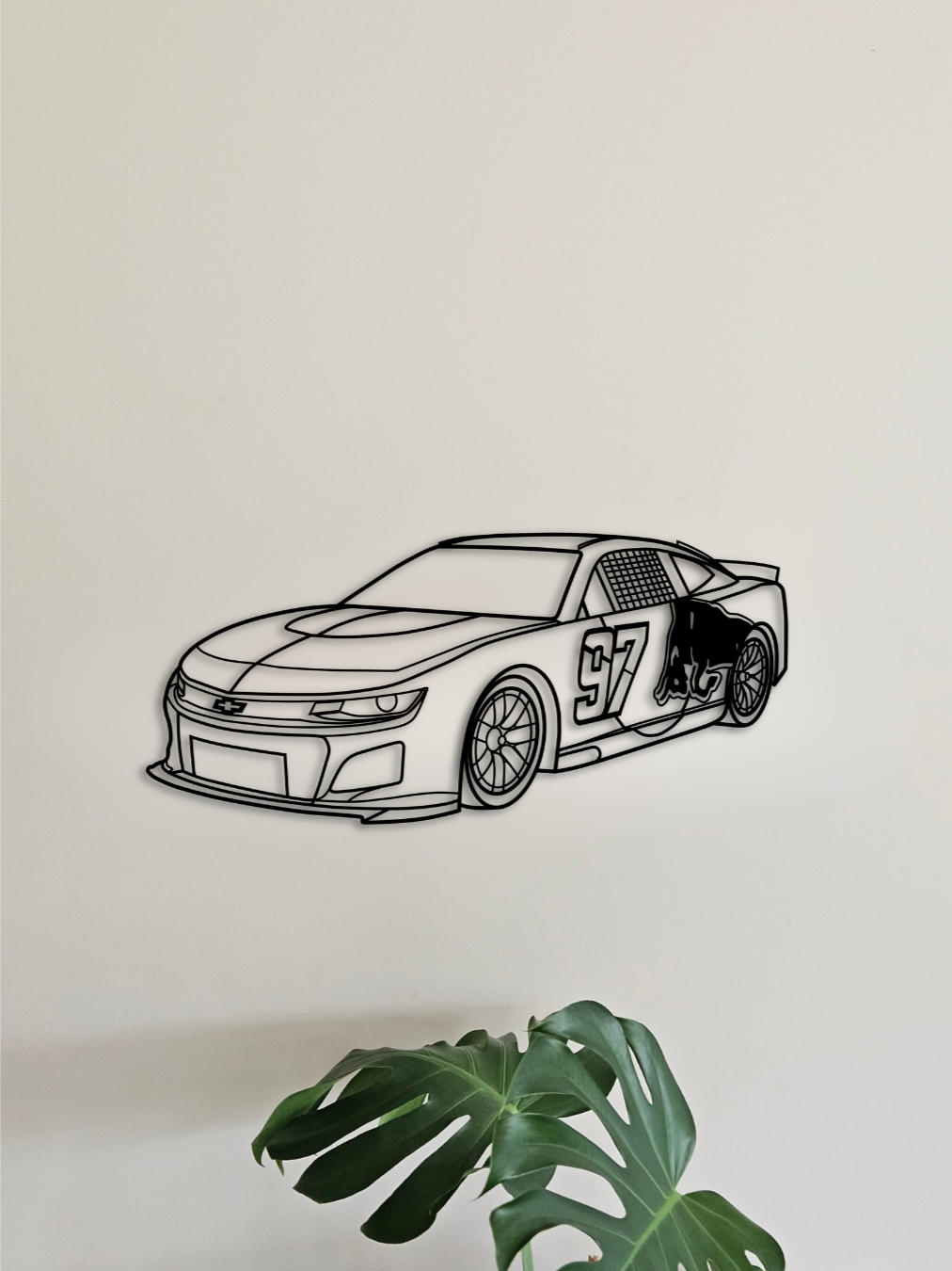 Shane van Gisbergen Nascar silhouette wall art
