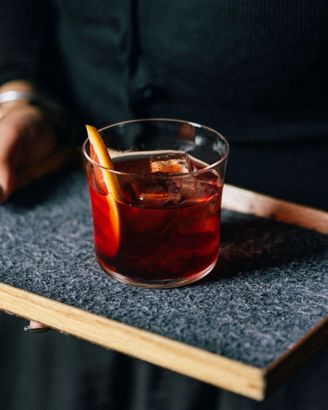 Marsala Negroni — Sloe Gin, Marsala Spices, Campari, Vermouth