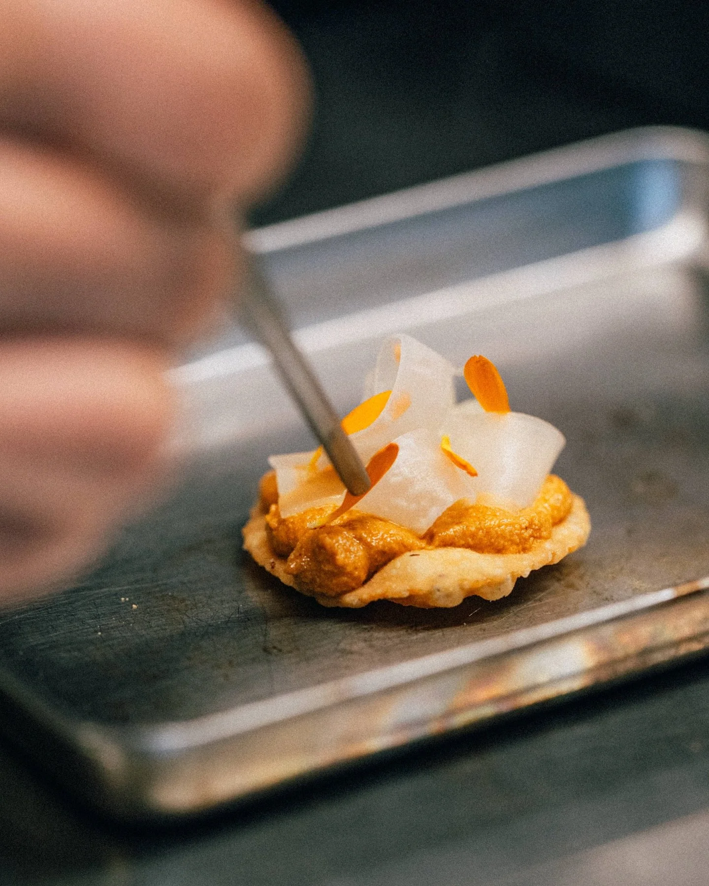 As we approach a new season, you&rsquo;ll notice a few tweaks on our Spring/Summer menu. Our Idli now comes with peak @raffafields asparagus, prepared as a chutney with a tender spear nestled on top. Lots of textures, full of that mellow, earthy flav
