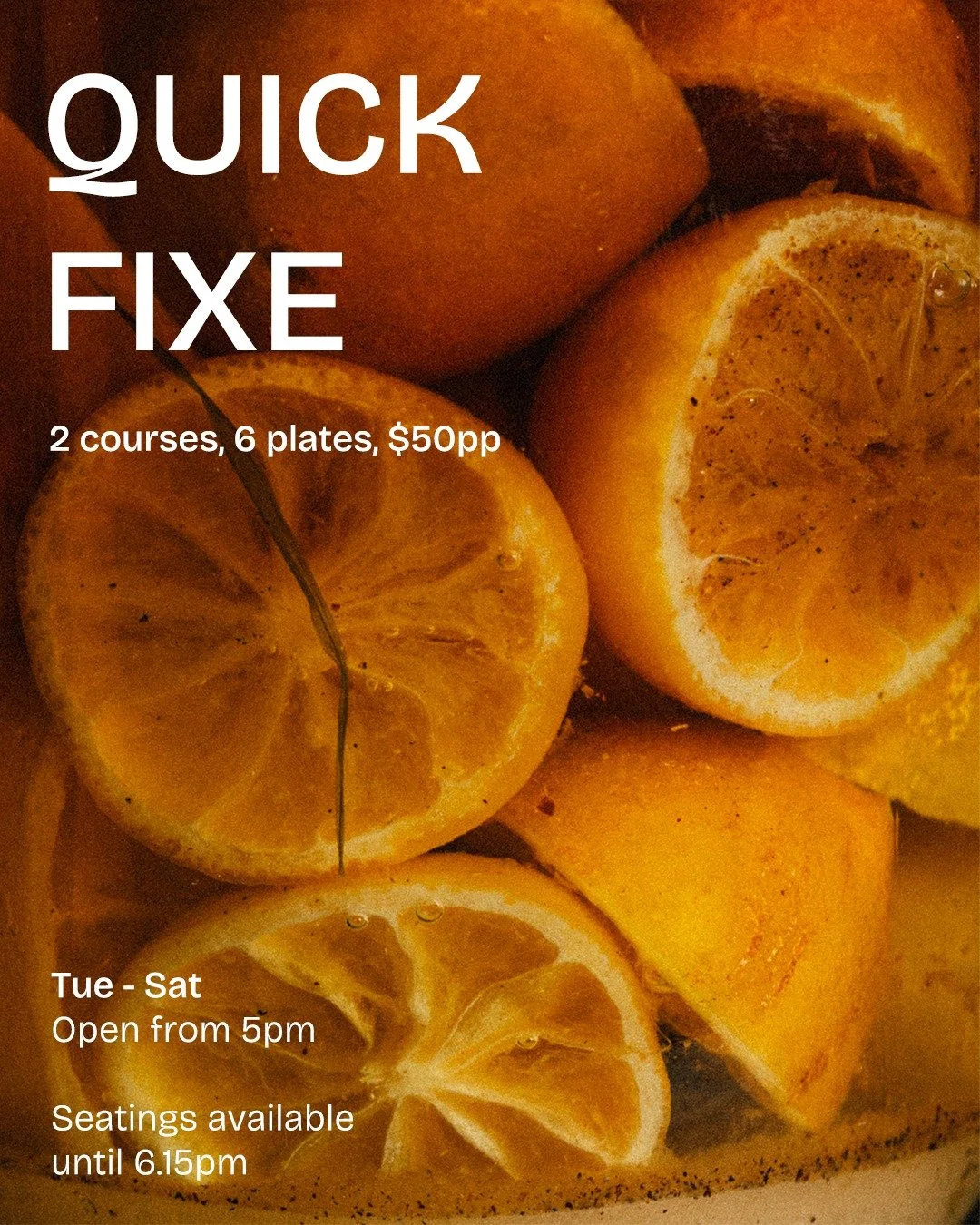 Quick Fixe is all in the name. A quick meal, a couple of satisfying courses, and a set price. Perfect for when you&rsquo;ve got somewhere to be.

Out and about for @rising.melbourne? Catching a show at the Princess, Regent or Her Majesty&rsquo;s Thea