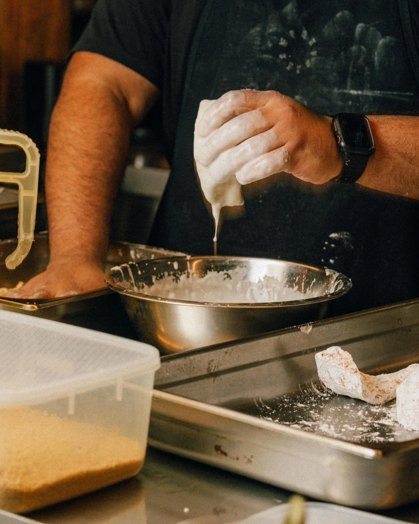 Dry hand, wet hand, pumpkin magic. 

Our twice-cooked pumpkin coated in a quinoa crunch (yes, it&rsquo;s gluten-free!) isn&rsquo;t sticking around for much longer. Winter is settling in and the produce is changing. 

New menu to drop on June 23.

Boo