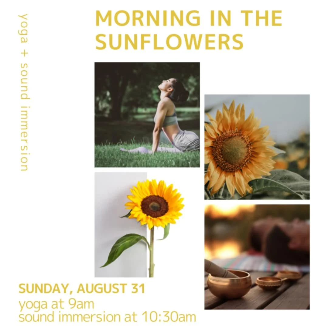 Morning in the Sunflowers - yoga + sound immersion