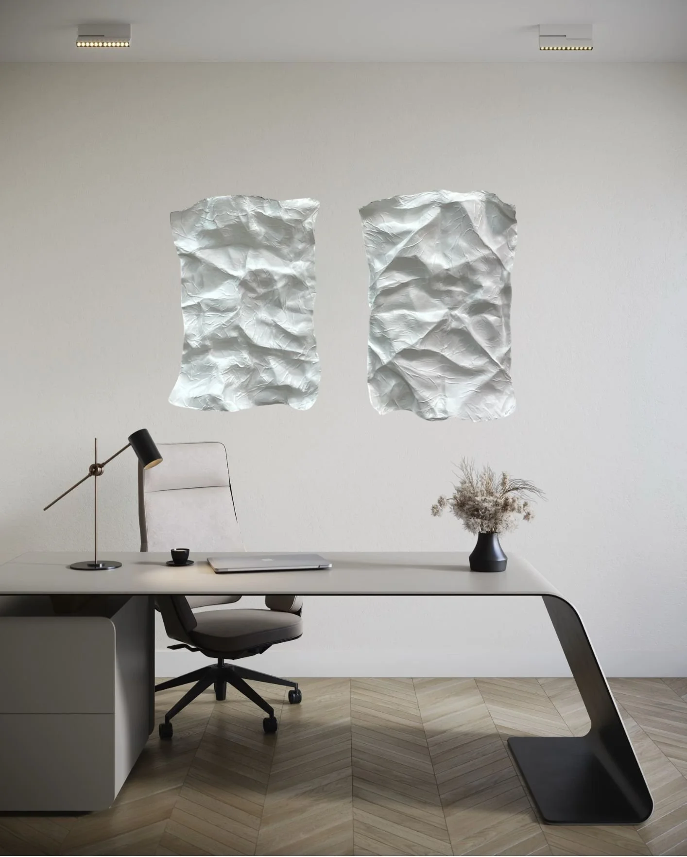 You Are Dreaming - Original sculpture by Paloma Rocha mockup in an office