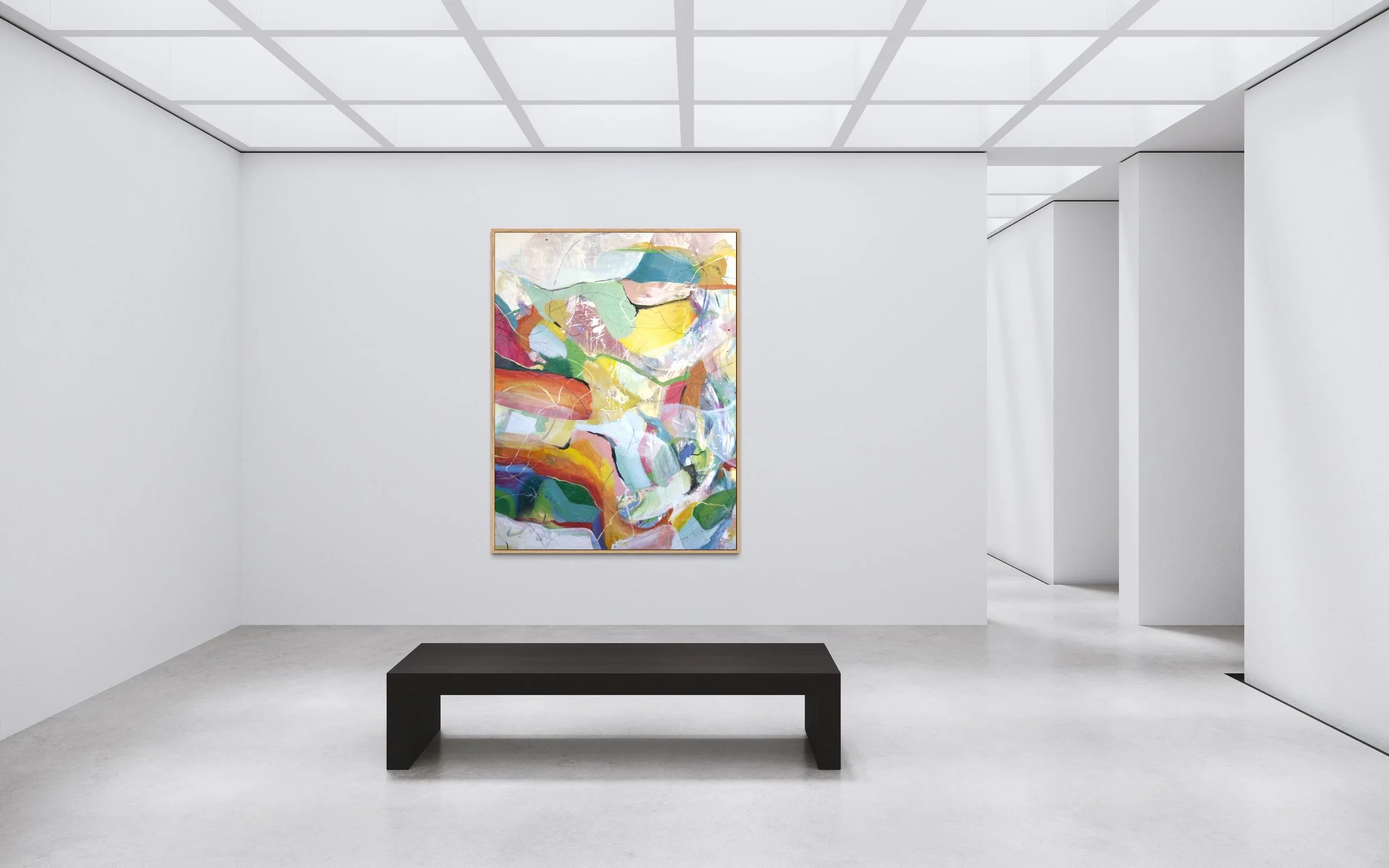 Other Series - DER REITER DES BLAUEN HUTES - Original Art by Paloma Rocha Mockup in a gallery