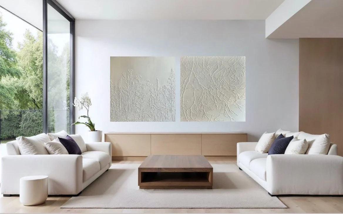 Cycles - Original sculpture by Paloma Rocha mockup in a living room