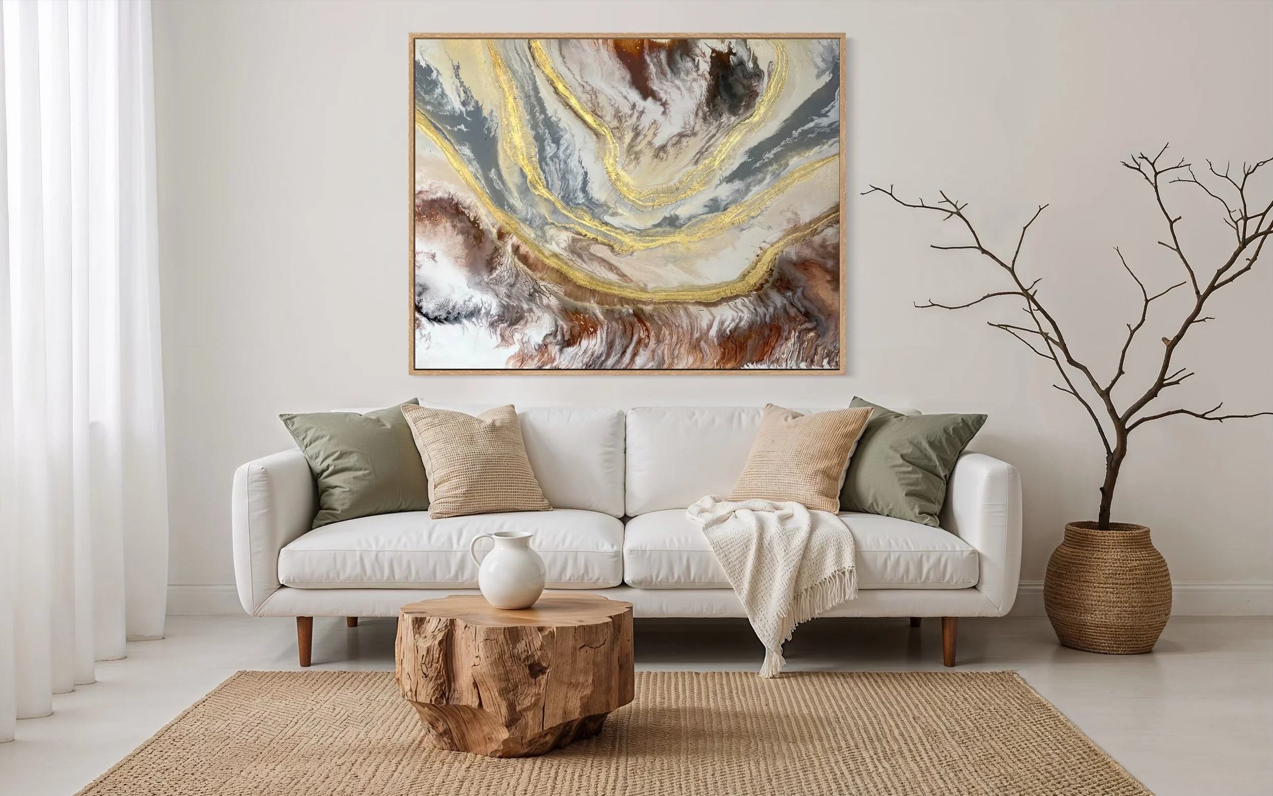 Ethereal Series -Gema - mokup in a living room