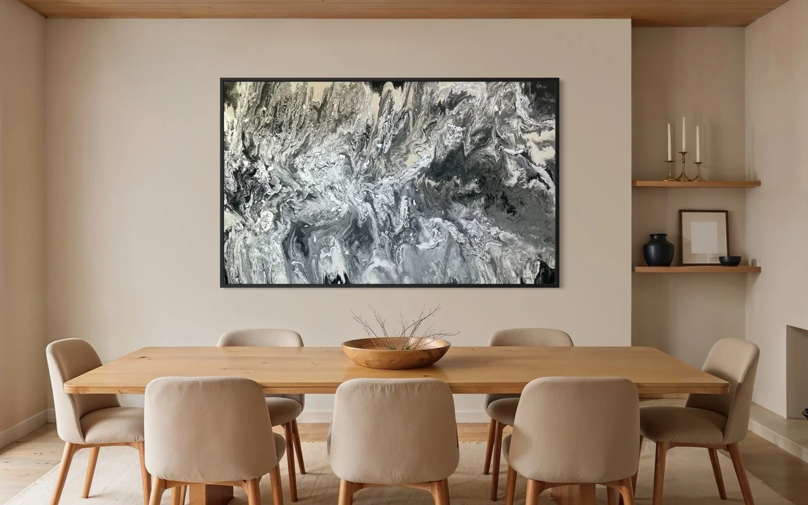 ethereal abstract artwork silver tones and reflective textures evoking light fluidity spiritual presence Paloma Rocha
