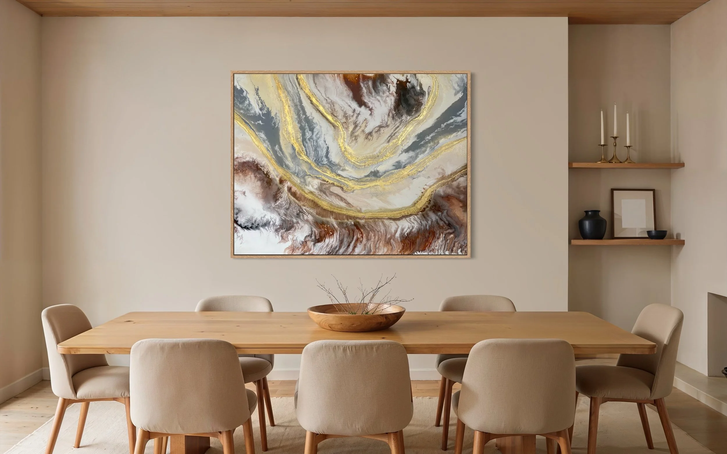 Ethereal Series -Gema - mokup in a dining room
