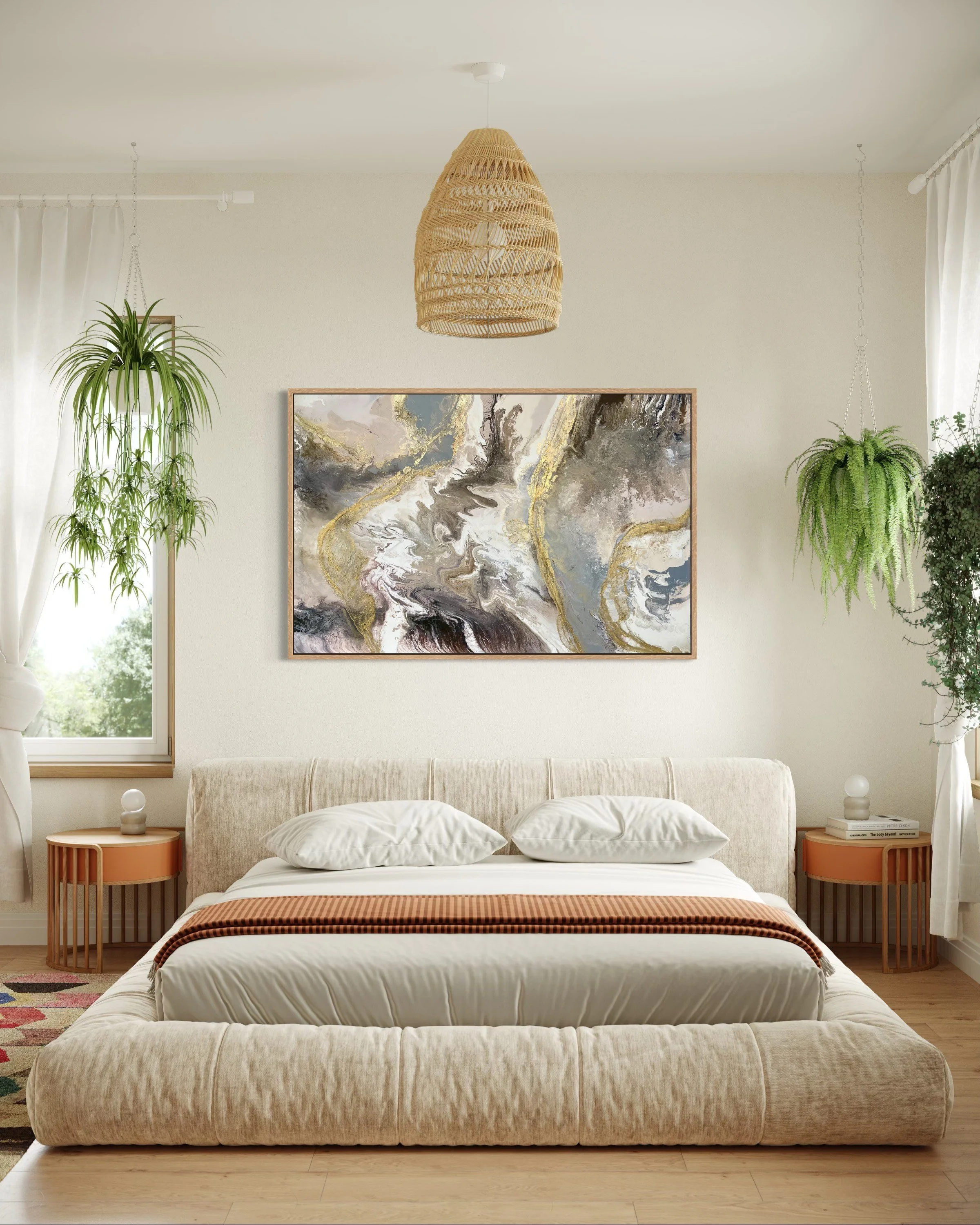 Mineral by Paloma Rocha mockup in a bedroom