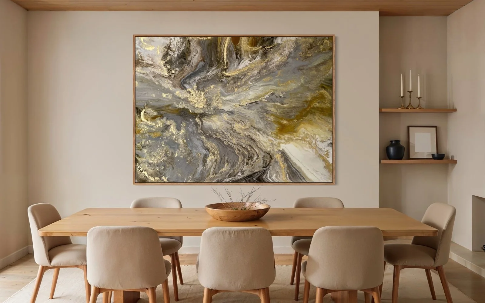 abstract painting with glowing textures and organic depth evoking resin memory and suspended time Paloma Rocha