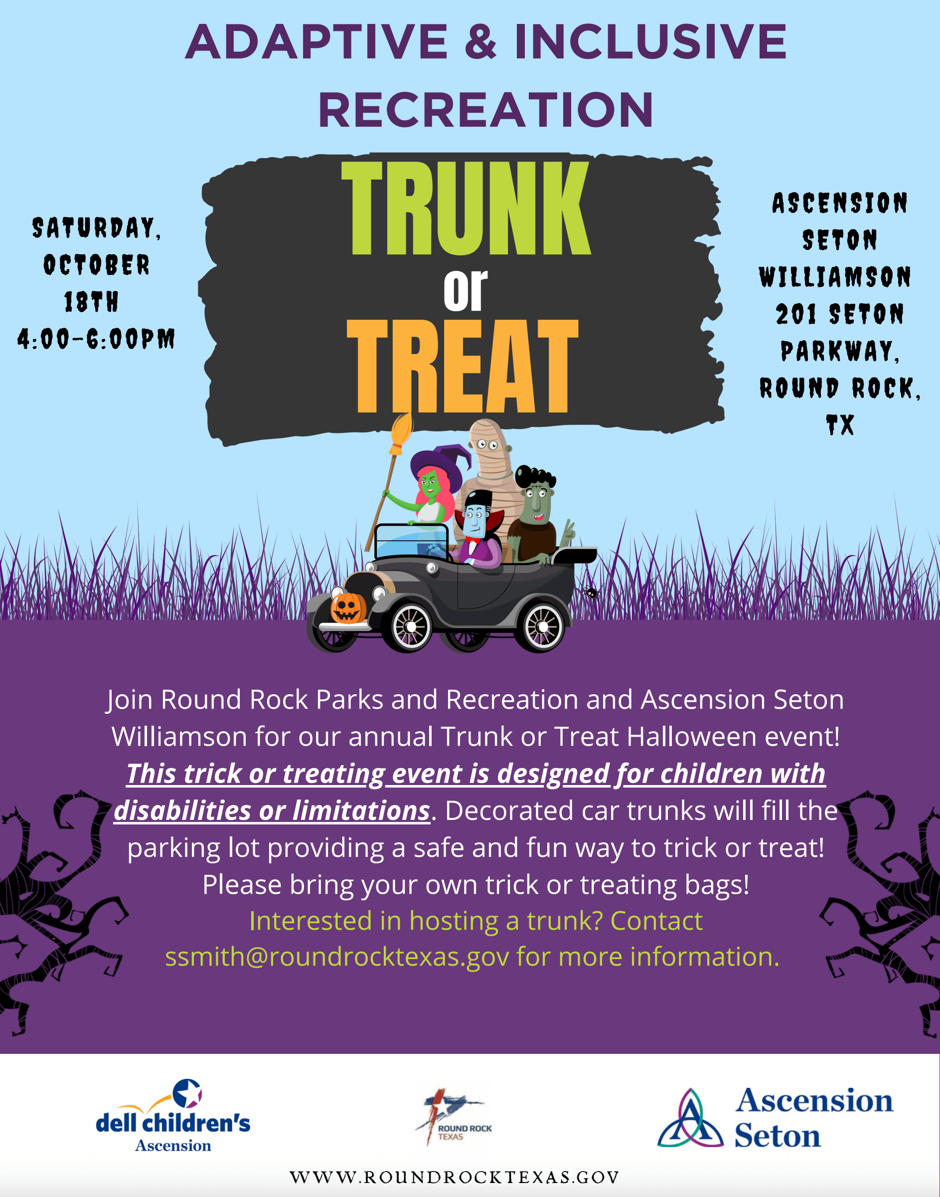 Round Rock Autism Friendly Adaptive & Inclusive Trunk or Treat