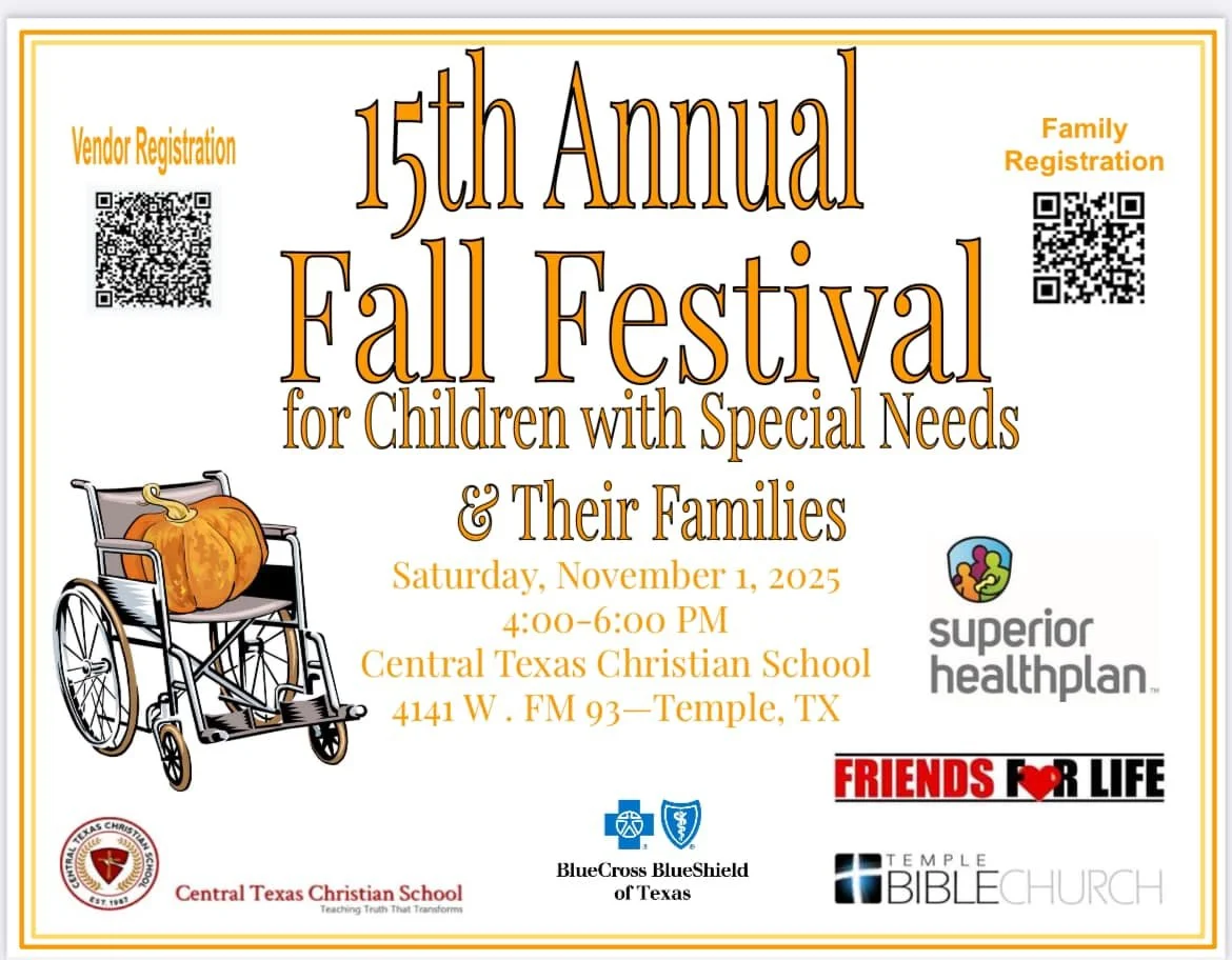 Central Texas Fall Festival for Children with Special Needs – Temple, TX