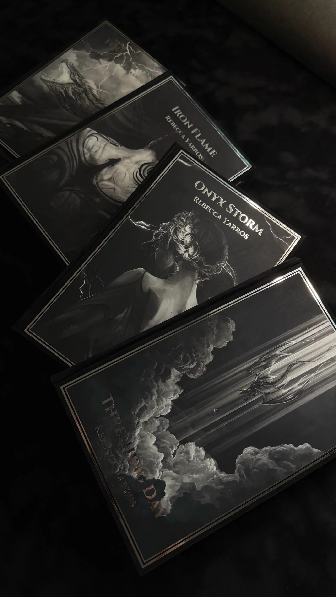 Fourth Wing Series by Rebecca Yarros with Olivia Rose art