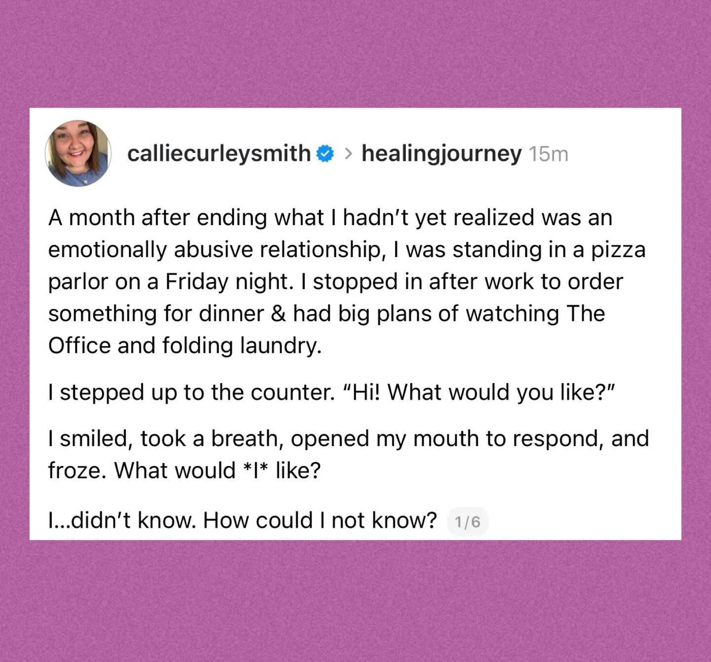 Asking for what I&rsquo;d like has given me more than I could&rsquo;ve ever imagined. &hearts;️