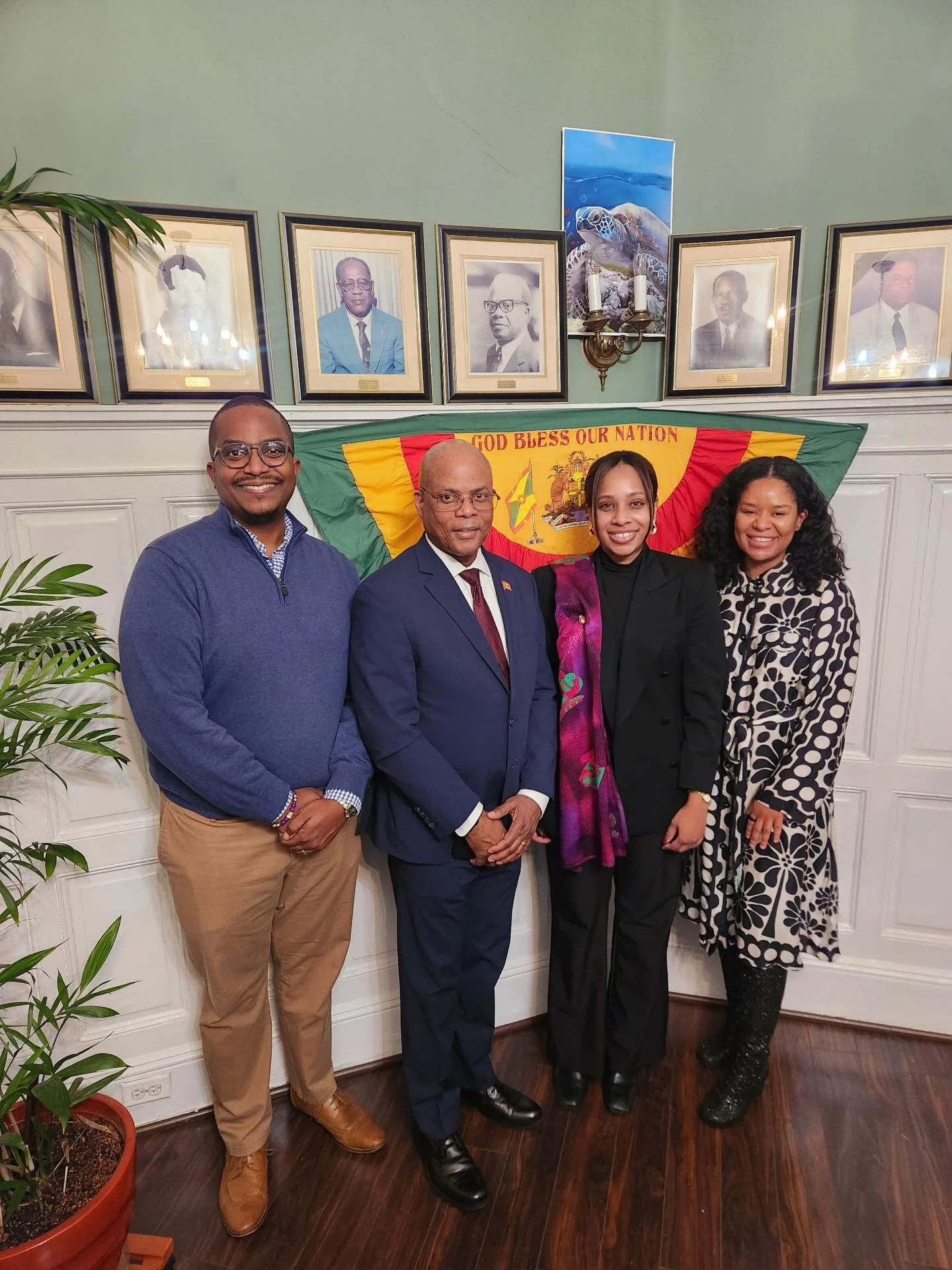 The DC-CBA held our first general body meeting at the Embassy of Grenada 🇬🇩 during the Embassy's Open House. Many thanks to His Excellency Tarlie Francis and Mrs. Christine Francis for hosting us!
