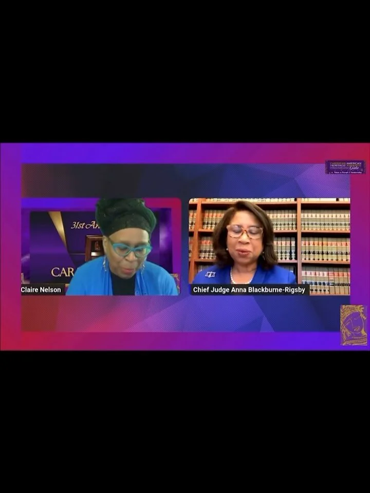 Join us for welcome remarks from Chief Judge Anna Blackburne-Rigsby at our panel tomorrow. The Chief Judge was an honoree at the Caribbean American Heritage Awards Gala for Outstanding Public Service.