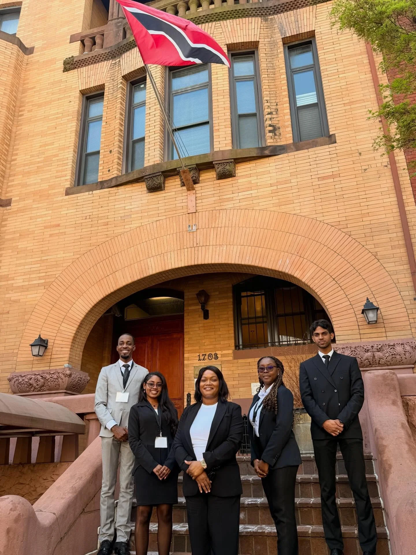 The DC Caribbean Bar Association was honored to connect with Trinbagonian law students from the University of the West Indies St. Augustine and Dean Dr. Alicia Elias-Roberts at the Embassy of the Republic of Trinidad and Tobago in DC as they compete 