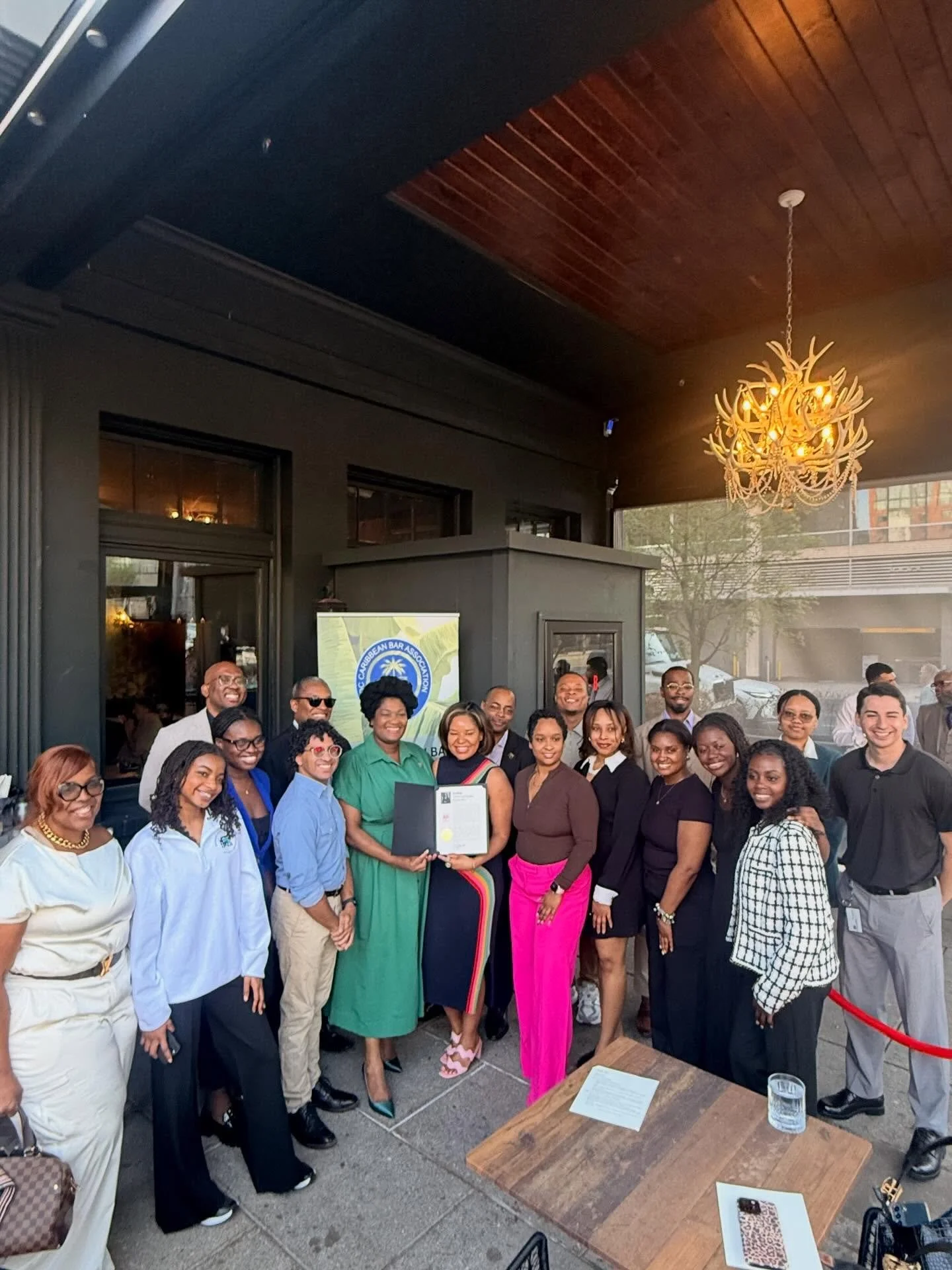 Together, we are strengthening the Caribbean Legal Community in DC. In collaboration with @husl.caribbeanlsa and @auwcl.clsa, this mixer brought together Caribbean law students, attorneys and supporters across the DMV. We were honored to receive gree