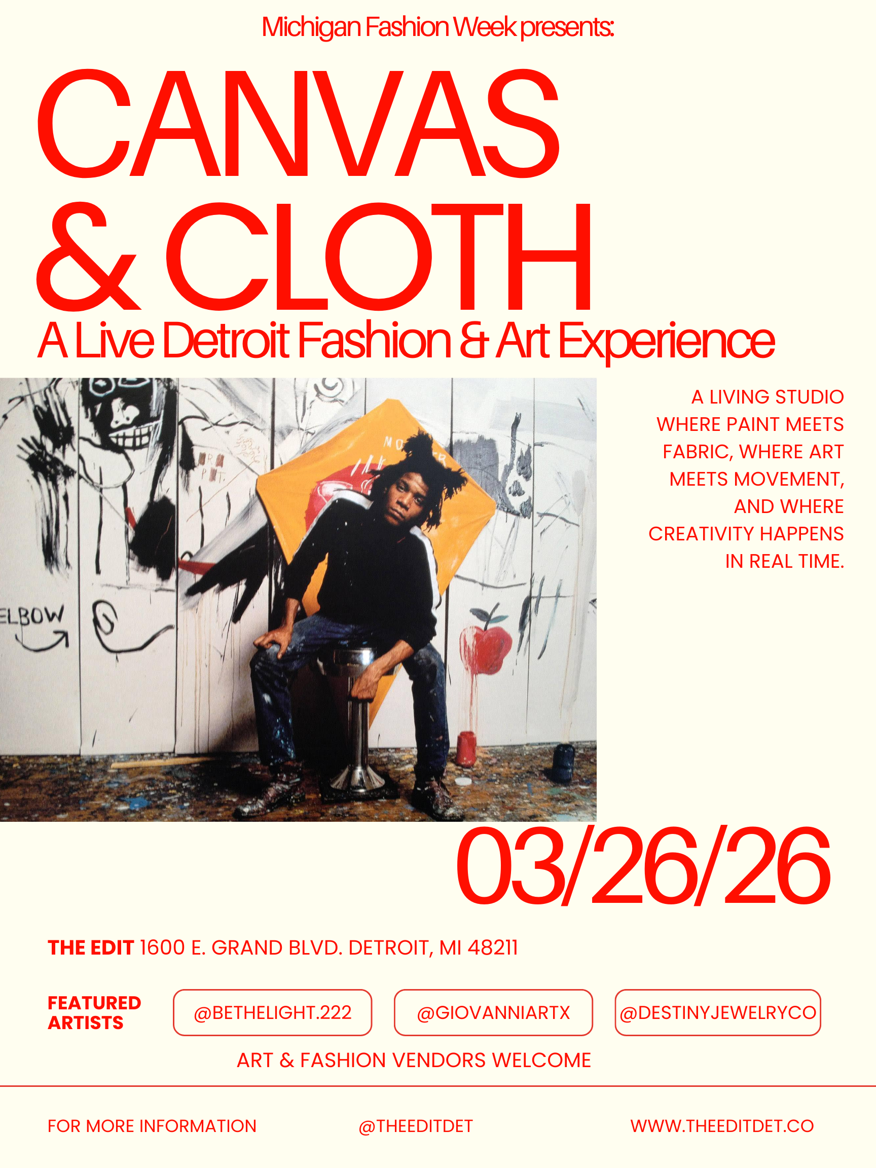 CANVAS & CLOTH: A Live Detroit Fashion & Art Experience
