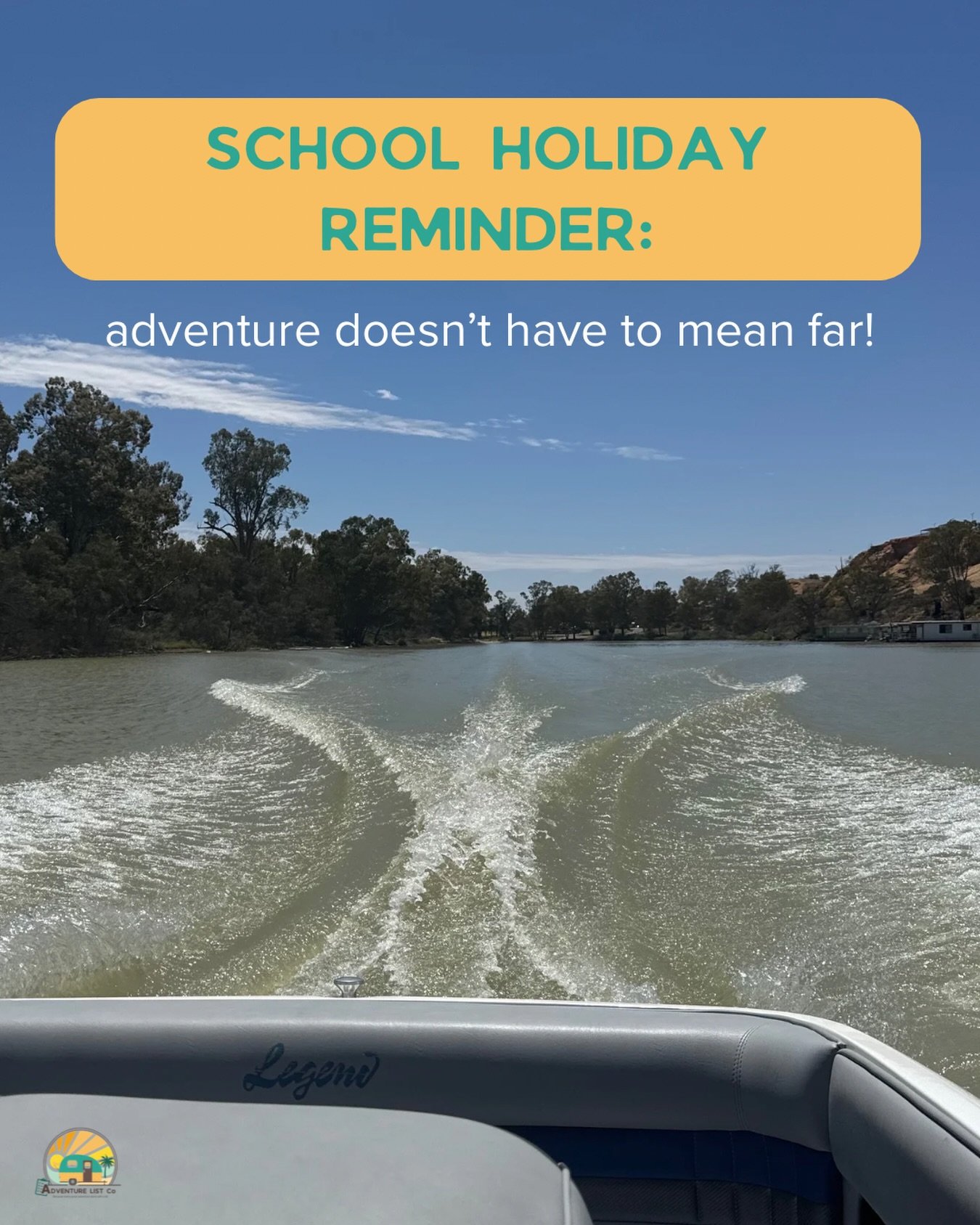 School holiday reminder: adventure doesn&rsquo;t have to mean far!

Some of the best school holiday memories aren&rsquo;t made on big trips.

They&rsquo;re made on:
🎣 Day trips
🥾 Cabin weekends
☀️ Caravan parks
🧺 Beach picnics
⛺️ Backyard camping
