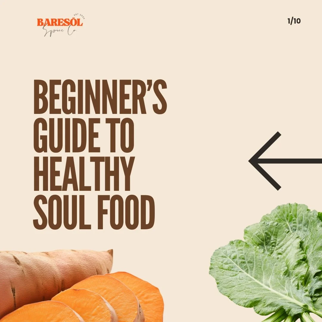 Soul food was never meant to harm us. It was meant to sustain us.

Our ancestors cooked from gardens, fields, and local markets. Greens, beans, fish, herbs, and spices were the foundation of the plate.

Over time recipes changed and many dishes becam