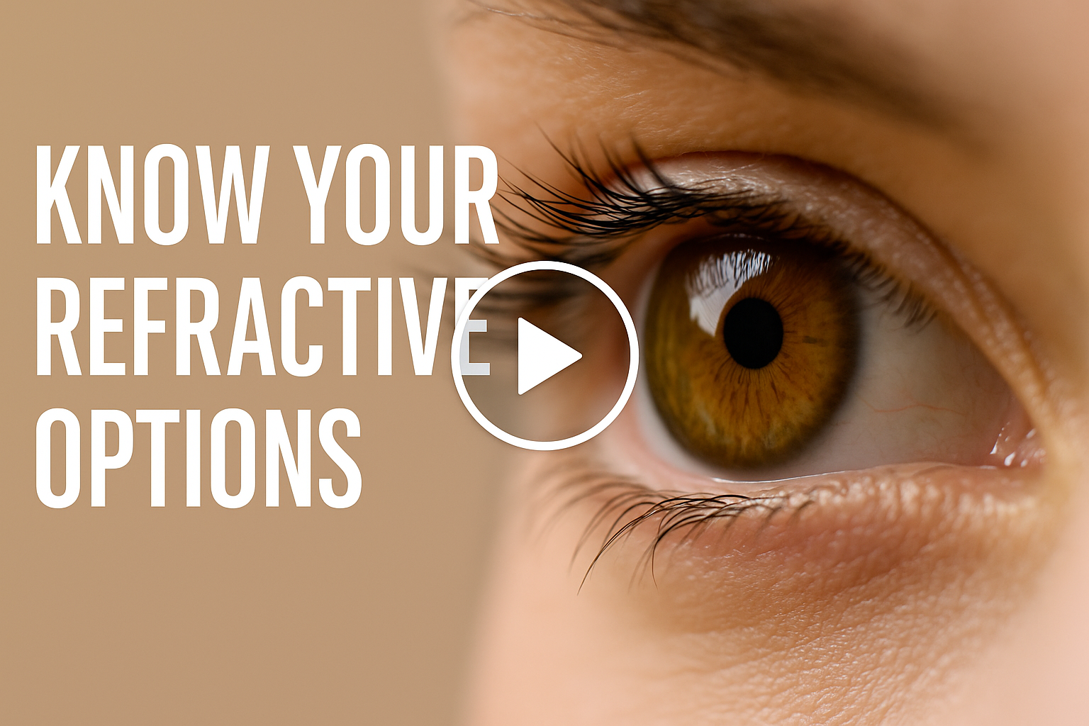 Thumbnail image linking to video explaining EVO ICL, LASIK, and PRK refractive options.