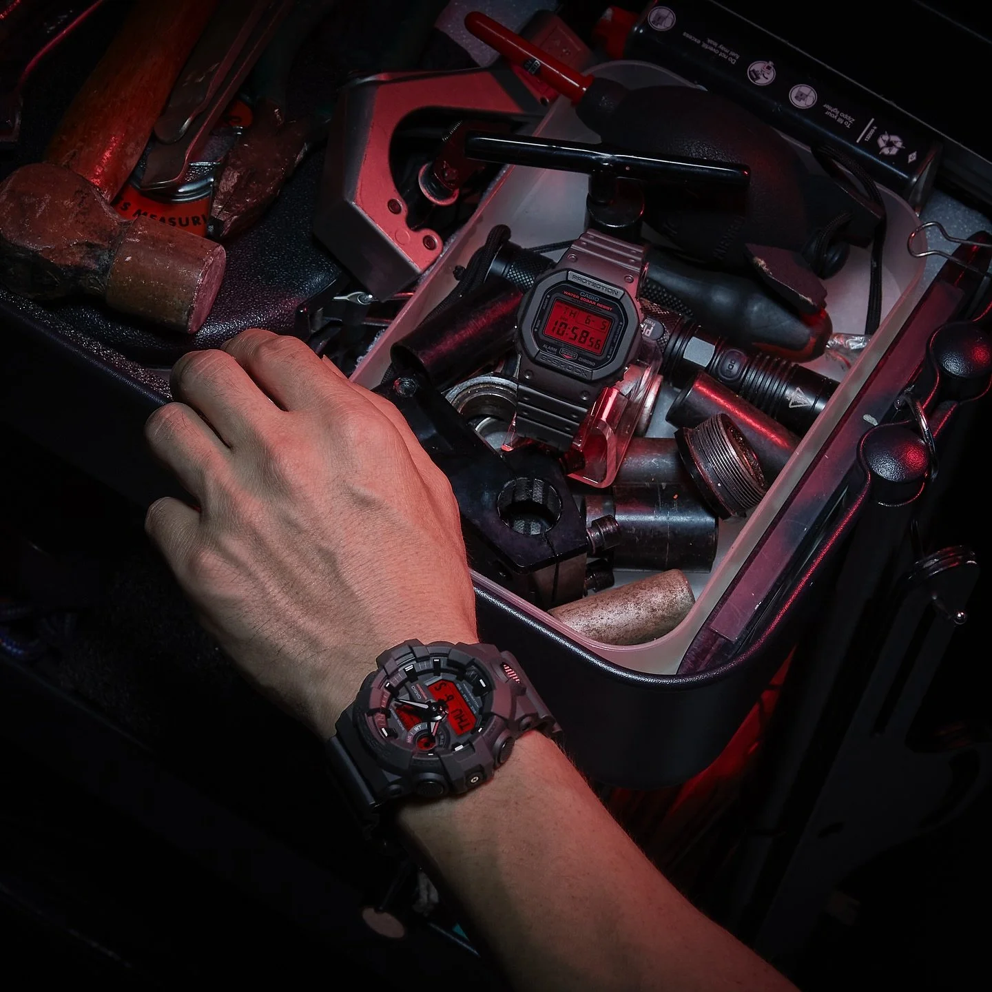G-SHOCK // The Black &amp; Bold Red Series - Built tough, designed bold, and made to stand out 🛑