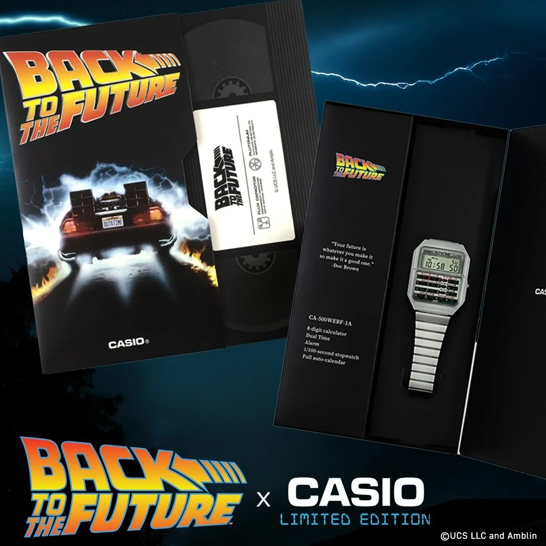 Casio Vintage // Back to the Future ⚡️A cult classic returns. The 40th-anniversary CA-53 brings a fresh, futuristic twist to Marty McFly&rsquo;s iconic calculator watch &mdash; the ultimate collector piece for any BTTF fan.

Available at @lacedbrisba