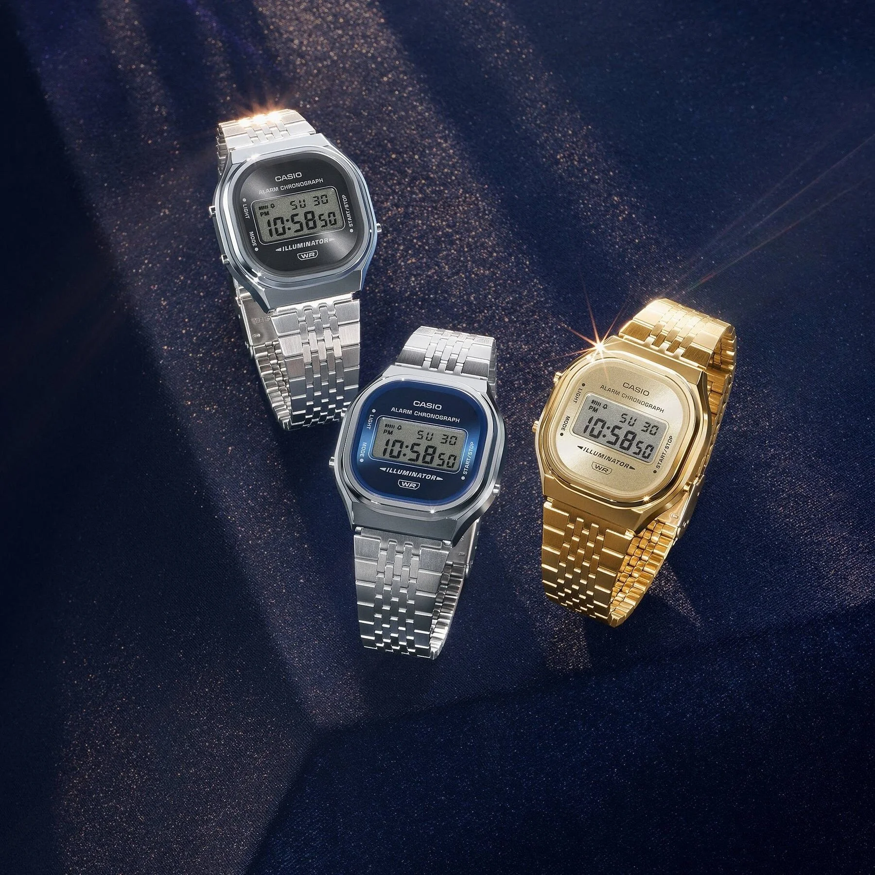 Wednesday Watch of the Week ⌚️

Casio Vintage // The newly released A140. 

Softly curved case, sunray dial that shifts with the light, slim metal band with just enough shine. Three sophisticated colourways &mdash; navy, grey, and light gold &mdash; 