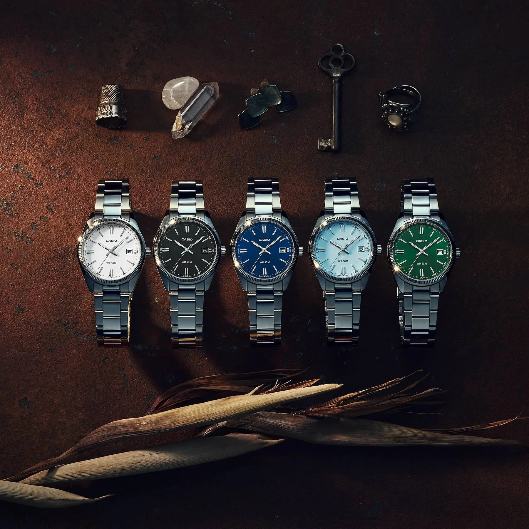 Casio // Refined, versatile, and built for every day. Three-hand layout, clean date display at 3 o&rsquo;clock, mid-size case that sits naturally on any wrist. Available in five colourways. 

UTP-1302PD-7A / UTP-1302PD-1A / UTP-1302PD-2A1 / UTP-1302P