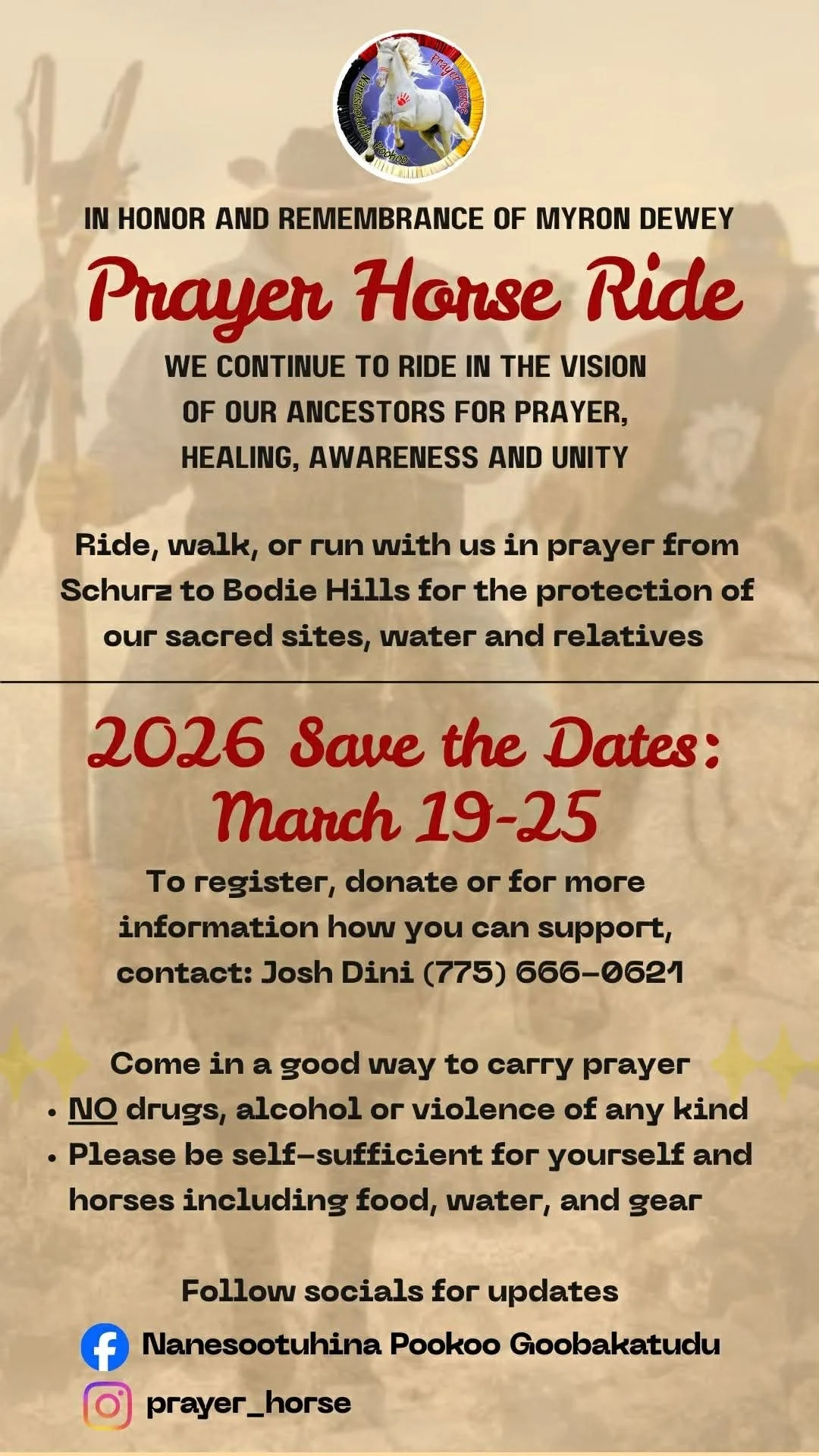 Prayer Horse Ride 2026 Flyer