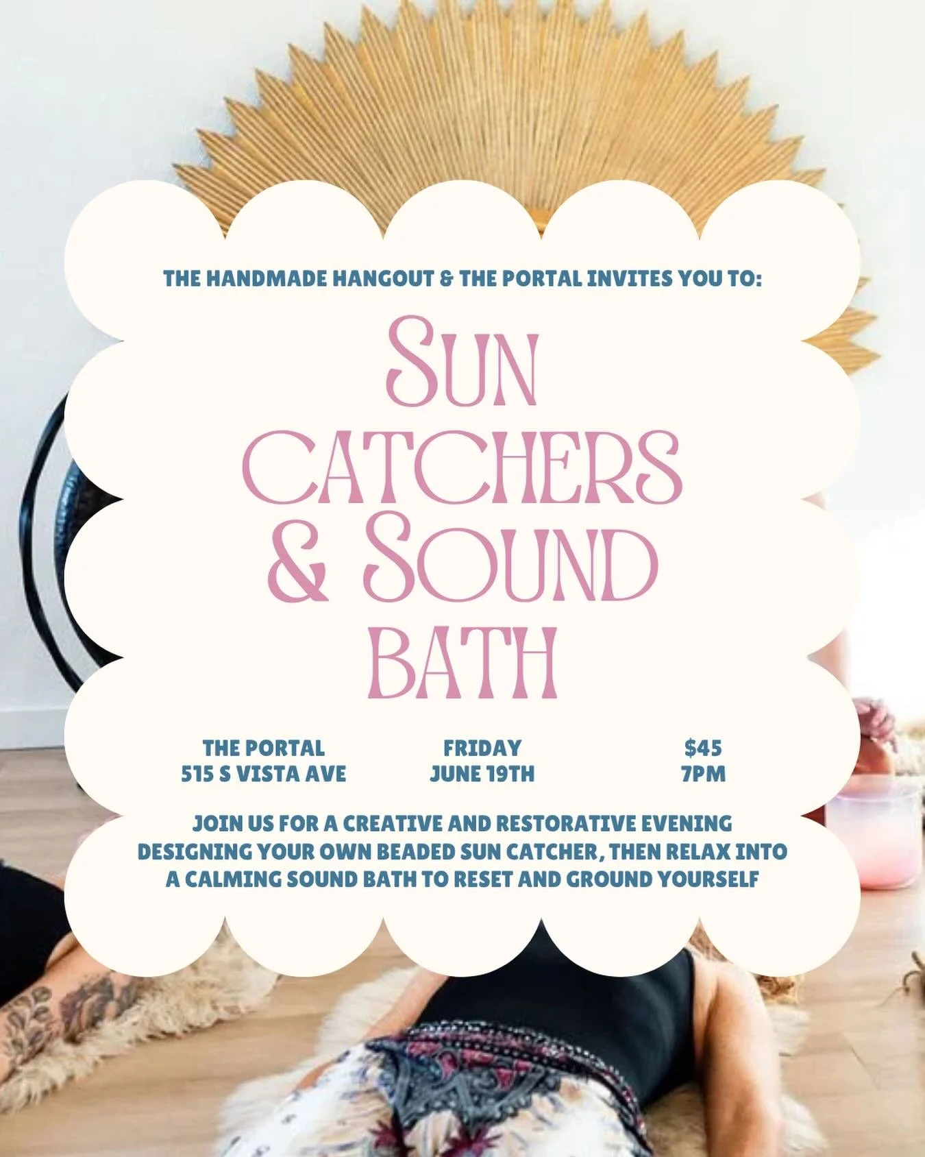 Join us for a night full of restorative energy getting creative and grounded as we bead our own sun catchers and reset with a sound bath! June 19th at 7pm at @theportal.boise. Tickets are live at the link in bio 👀🌞🔮🧘🏽&zwj;♀️

#boise #craftclub #