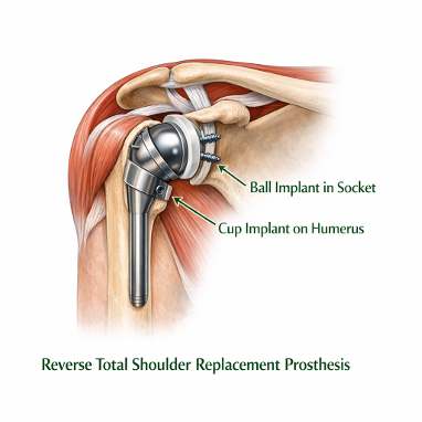 What is a reverse total shoulder replacement? — Pinnacle Orthopaedic ...