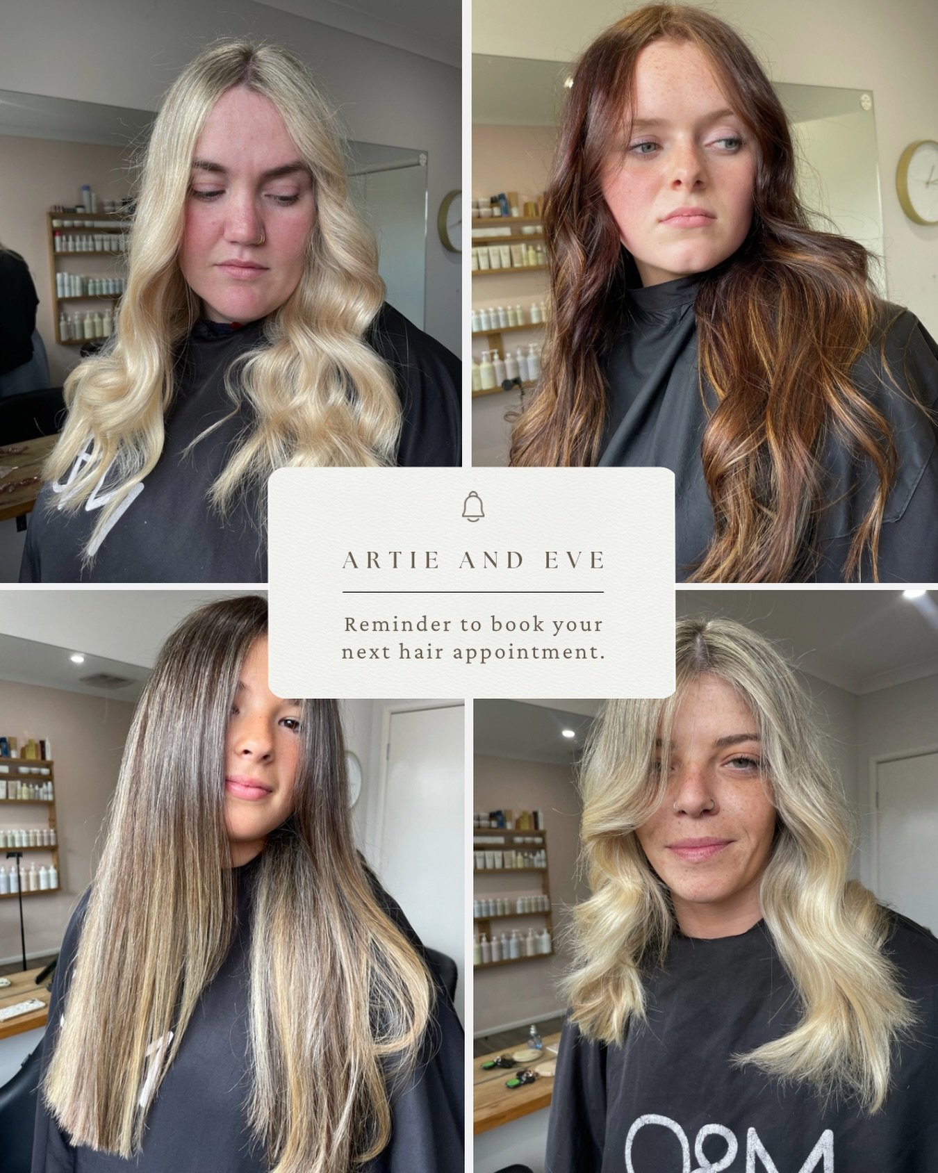 Artie and eve have very limited appointments left for the rest of the year.
This Friday 28th November I have appointments available for all your hair needs. As we head into December I don&rsquo;t have many appointments left for big services. 
Unfortu