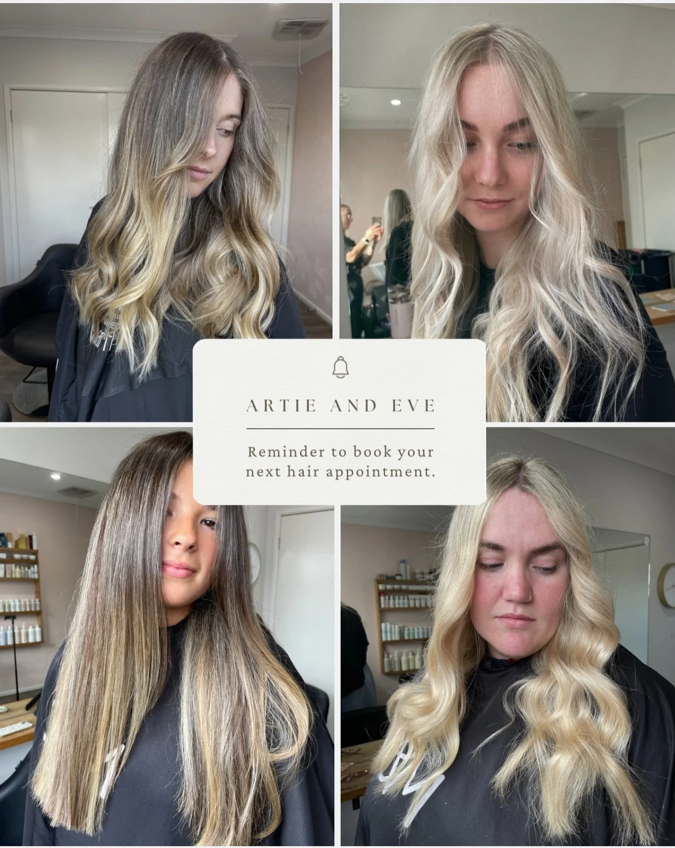 🌸 MUMS this one&rsquo;s for you 🌸

I have a few last-minute appointments available this week before Mother&rsquo;s Day 🤍

If you&rsquo;ve been meaning to get your hair done but life/kids/work have taken over , this is your moment.

✨ Relaxing, one