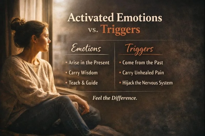 Activated emotions and triggers are not the same thing