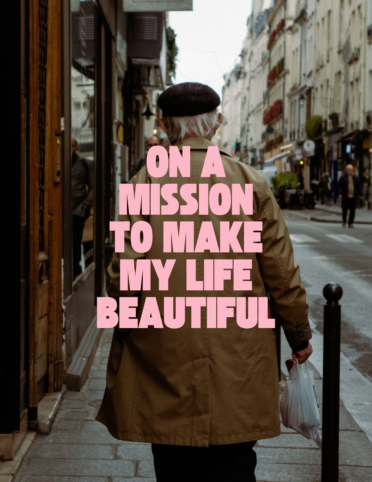 On A Mission To Make My Life Beautiful ~ Postcard