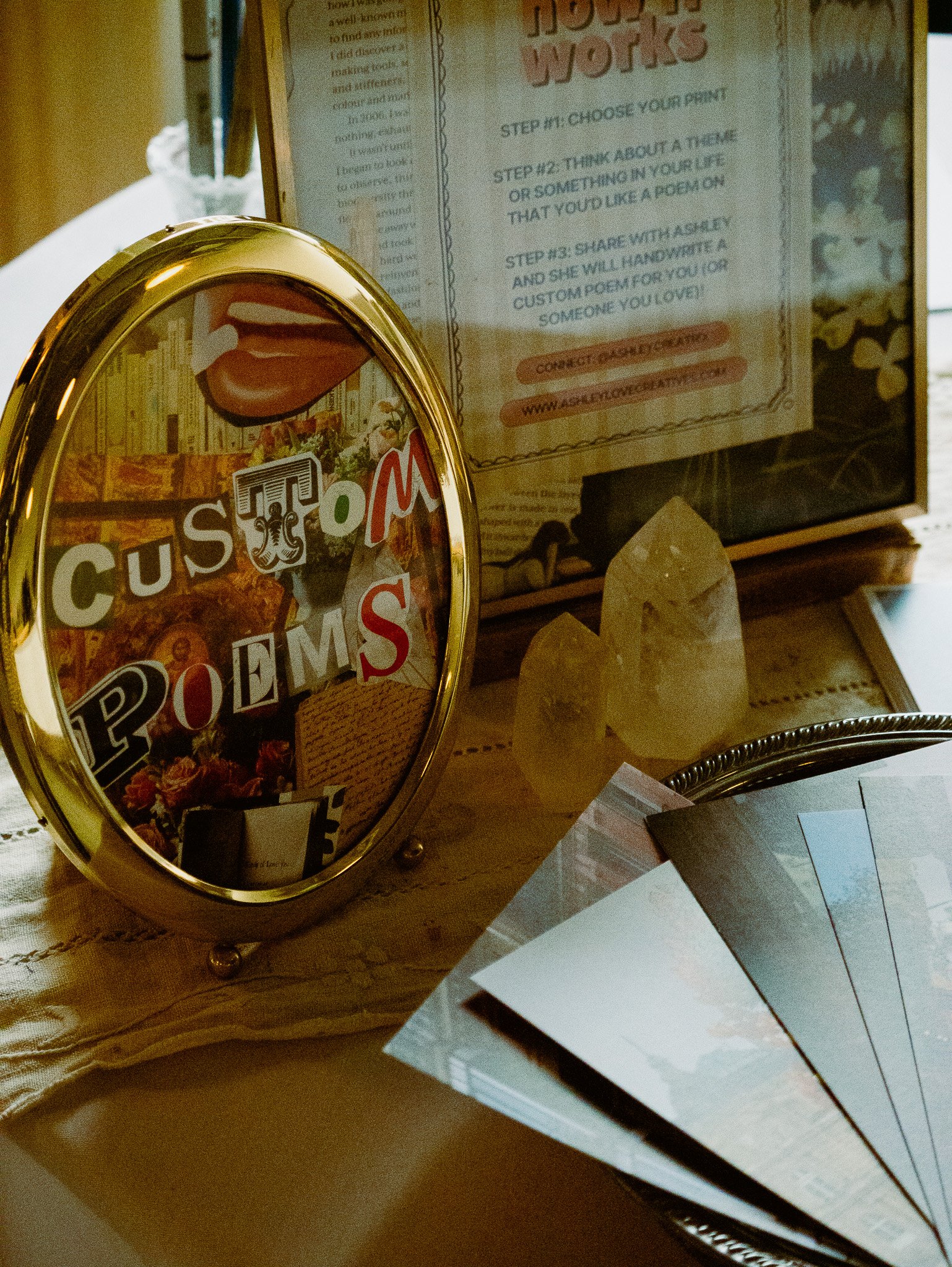 Postcard + Custom Poem Keepsake Bundle