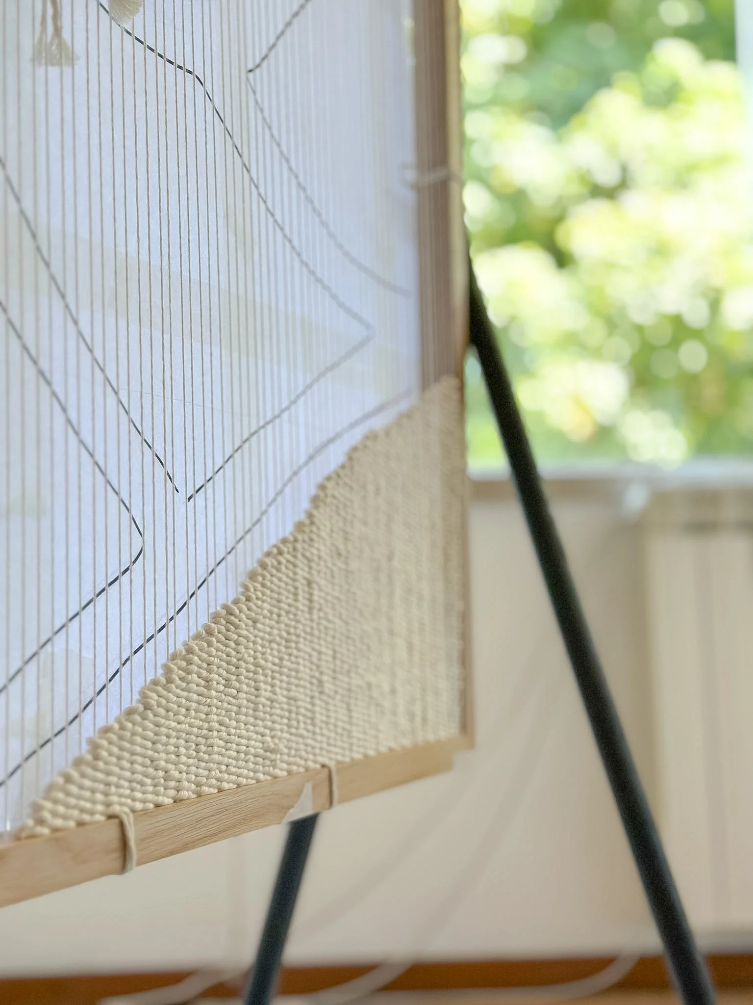 progress picture of framed weaving | Ana Salazar Atelier.jpg