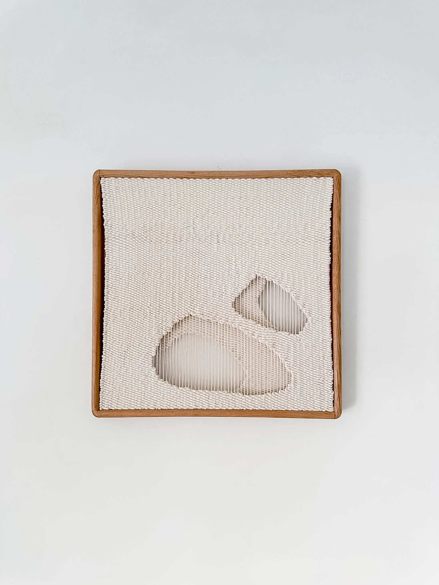 'Erosion' double layered framed weaving | Ana Salazar Atelier