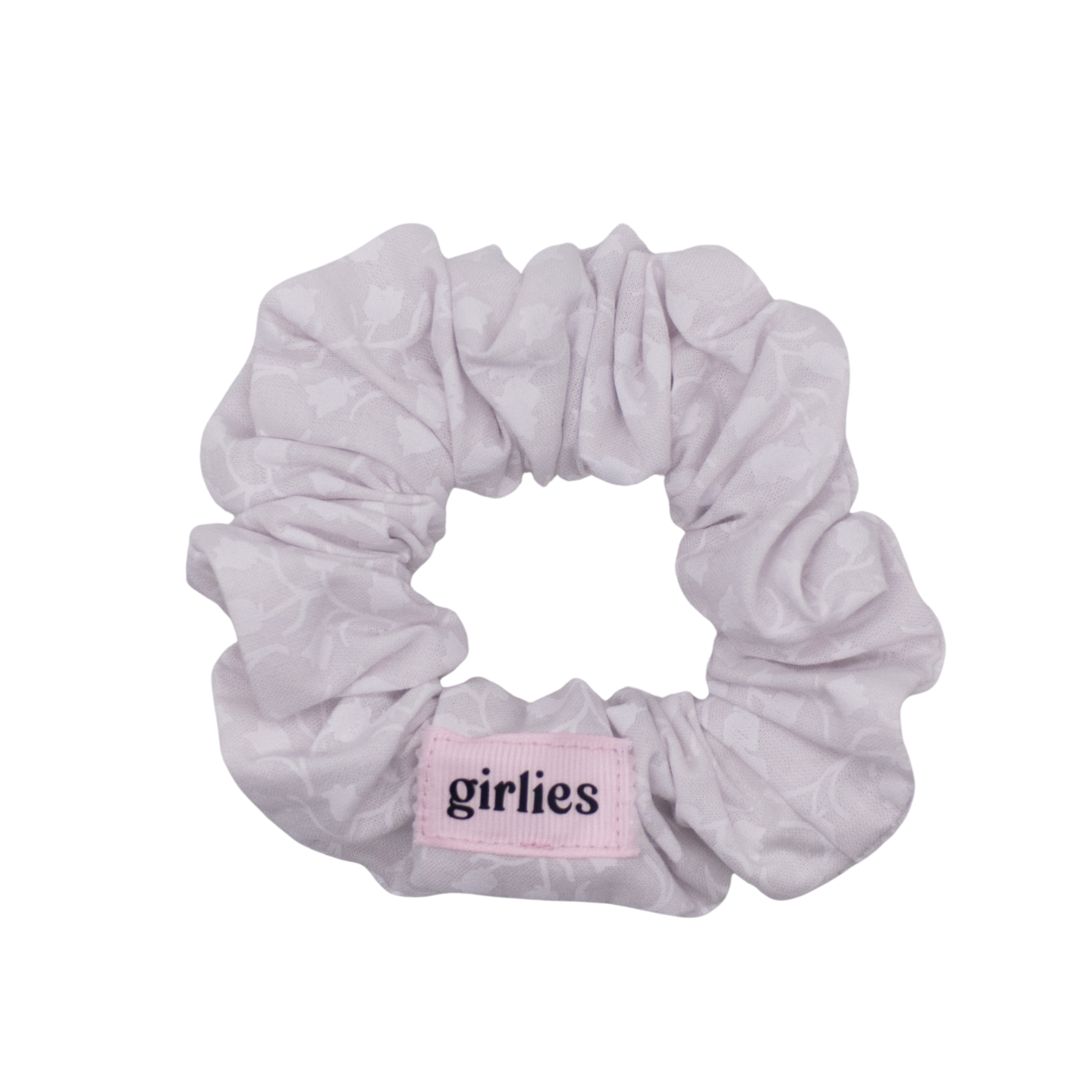White Florals Scrunchie