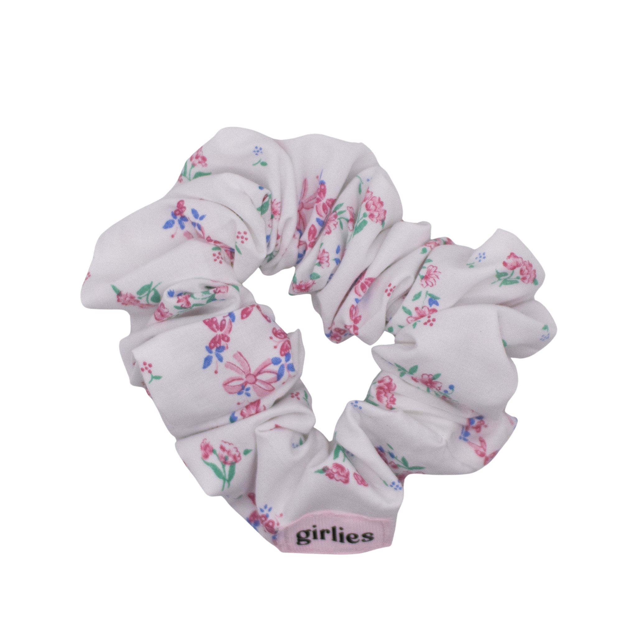 Vintage Floral Scrunchie