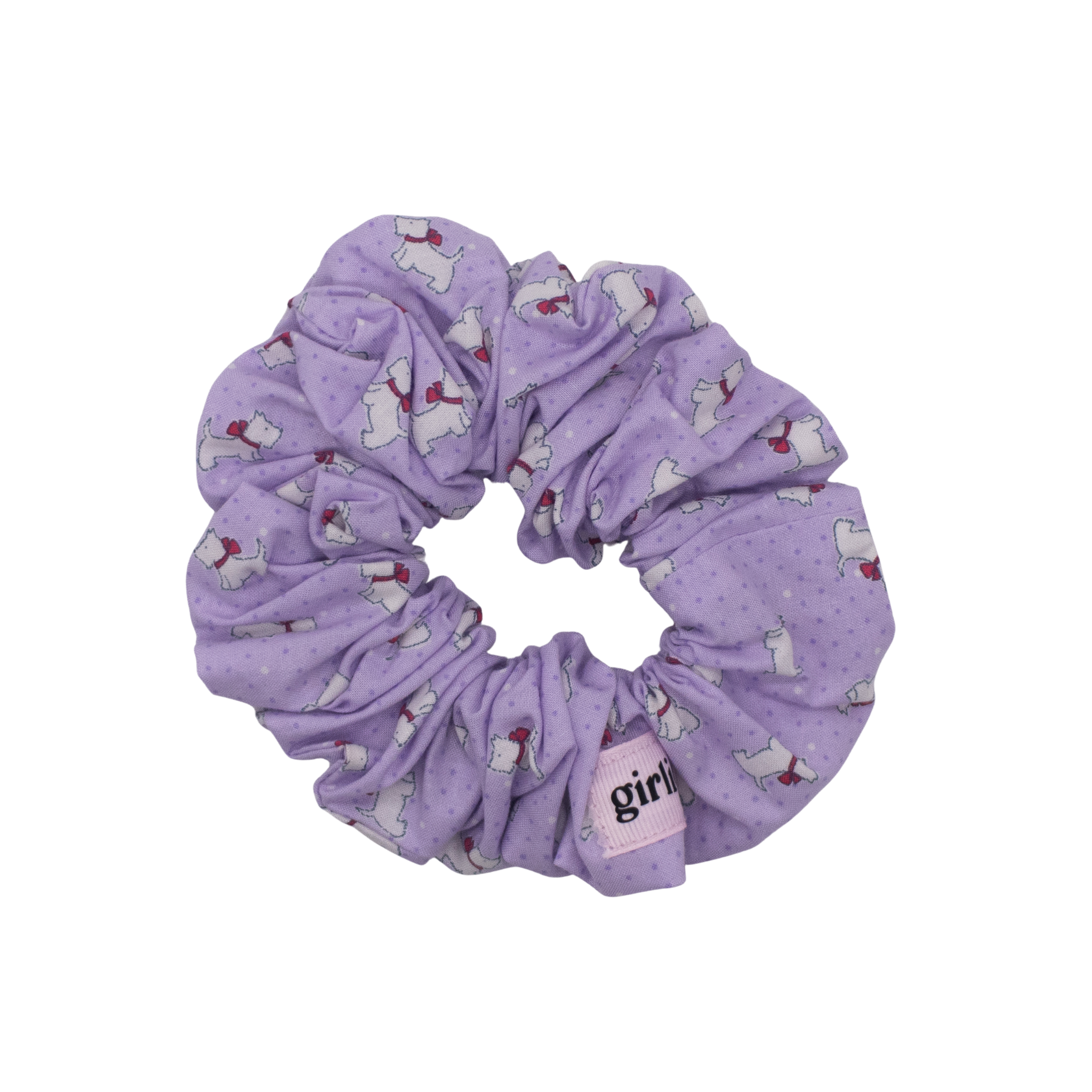 Purple Scottie Scrunchie