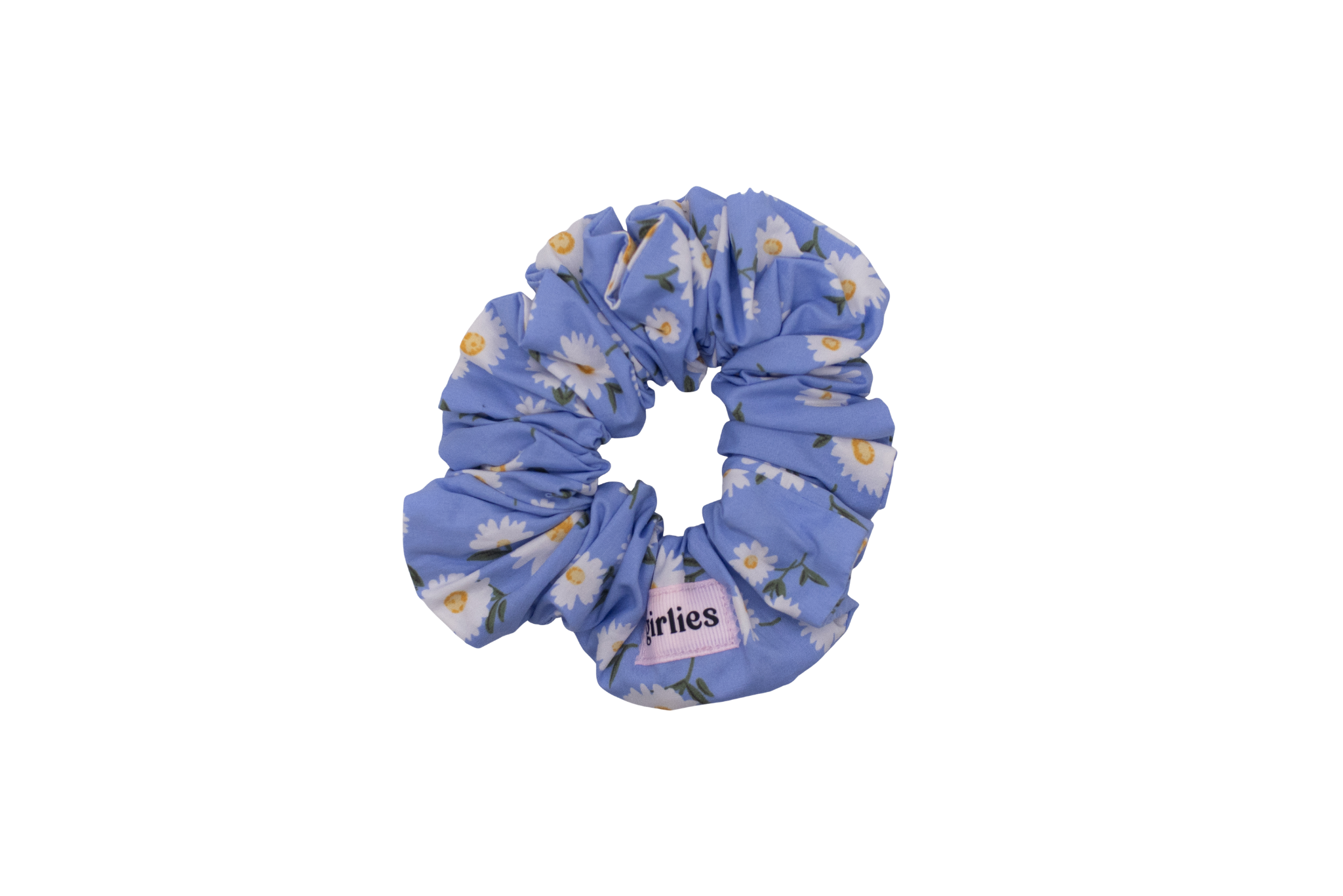 Daisy Blue Scrunchie