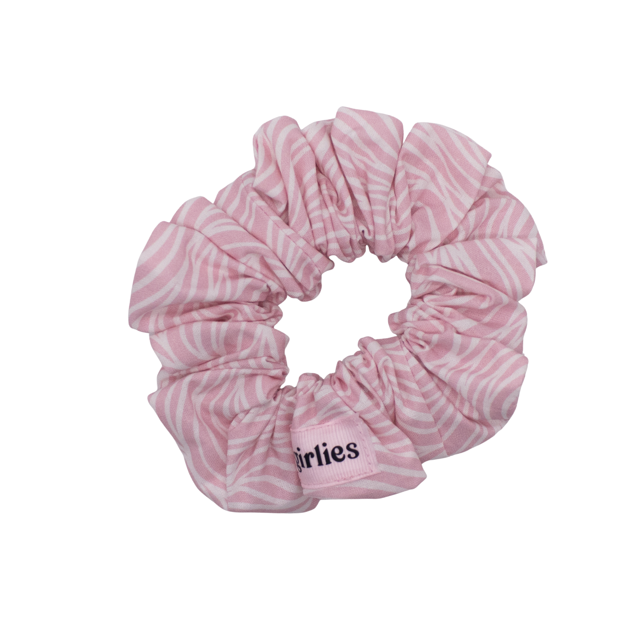 Pink Zebra Scrunchie